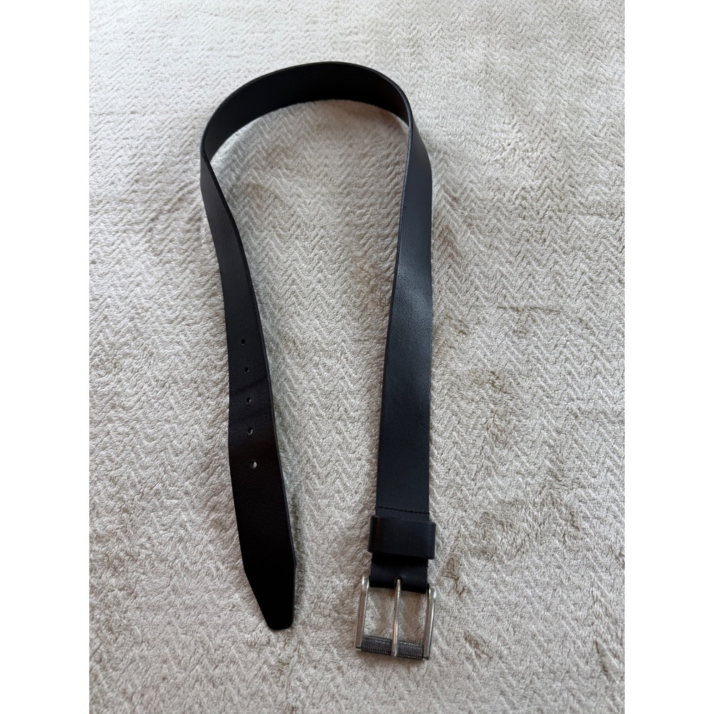 1901 Mens Genuine Leather Belt Black Size 36 Made in USA ND132964MN Buckle
